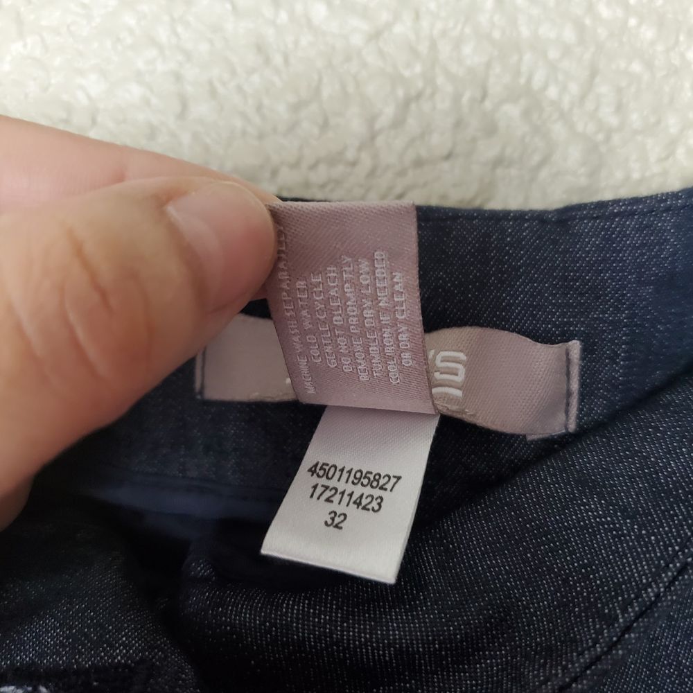 Chico's Straight ankle-length dress pants size 15 "L" women's navy blue zipper‎ - Picture 10 of 10